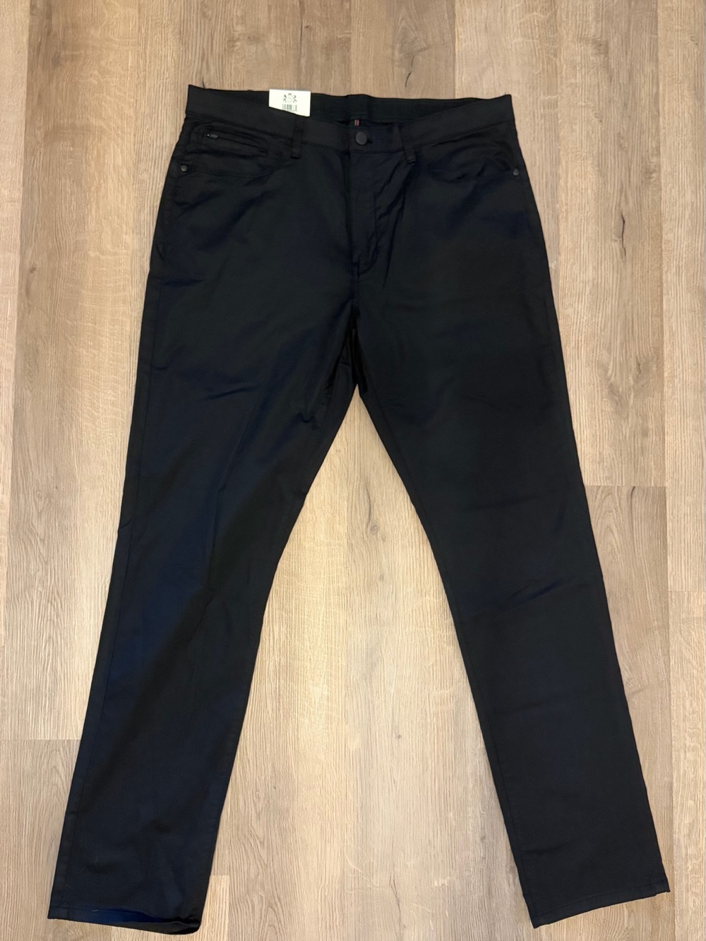 NWT English Laundry Black Stretch 5 Pocket Pants 36x34 Straight Fit - Picture 2 of 13
